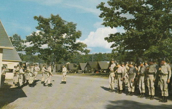 Camp Grayling - Old Postcard View